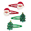 Hair Clips Christmas Set of 4