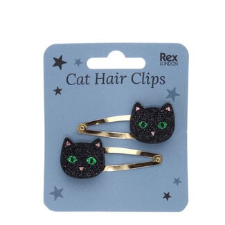 Rex London Haarclips Black Cat Set of 2
