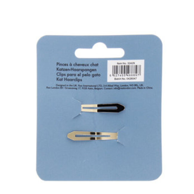 Haarclips Black Cat Set of 2