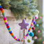 Sjaal met Verhaal Felt Christmas Hanger Ster Kitschmas lila