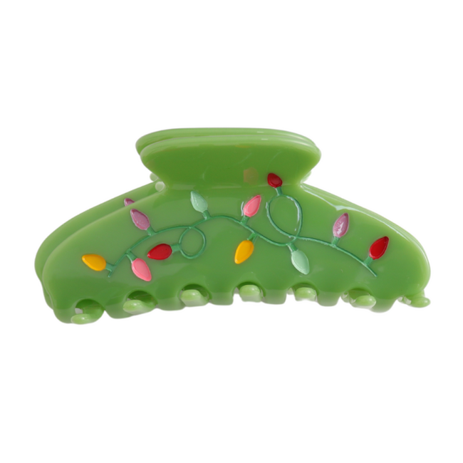 Hair Claw Clip Xmas Lights