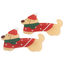 Haarklammer Red Coat Santa Dog Hair Set of 2