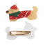 Haarklammer Red Coat Santa Dog Hair Set of 2
