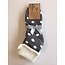 Socks Woolmix extra thick Spots grey/cream