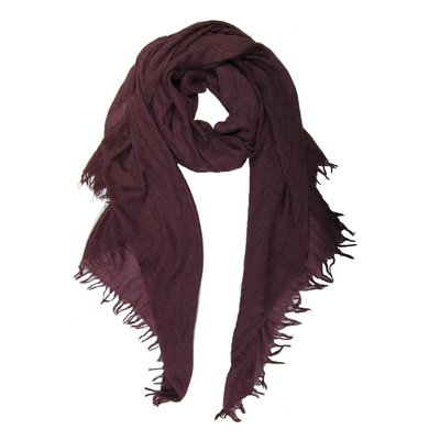 Pure & Cozy Scarf Cotton /Modal plum