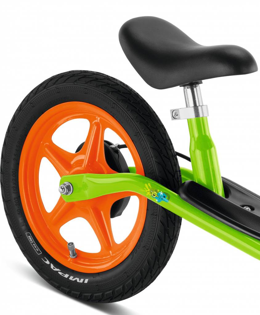Puky loopfiets met handrem groen-oranje 2,5+