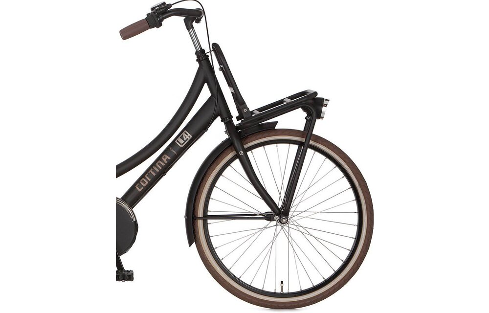 Cortina U4 Transport Mini meisjesfiets 24" 3-speed Jet Black Matt 8+