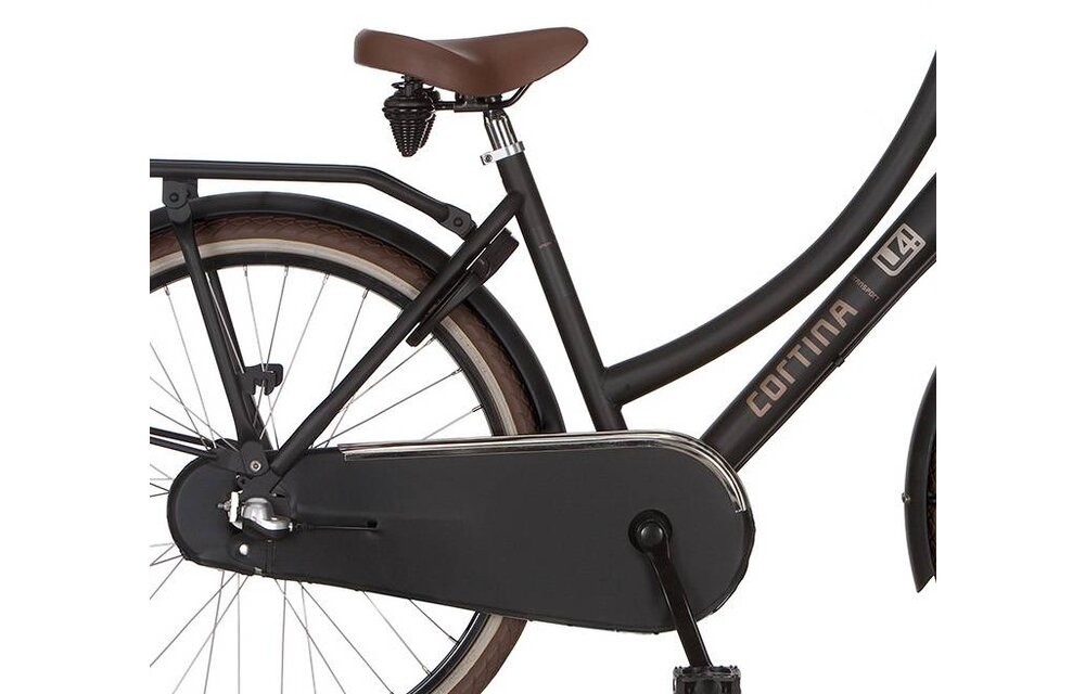 Cortina U4 Transport Mini meisjesfiets 24" 3-speed Jet Black Matt 8+