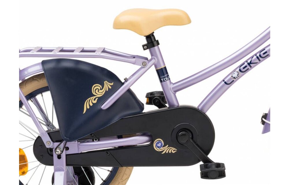 Loekie Country Tour 16" meisjesfiets Purple Matte 4+