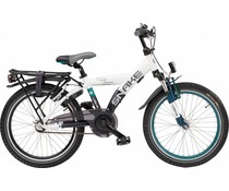 Loekie kinderfietsen Loekie Snake jongensfiets 20" White-Graphite 6+ Loekie kinderfietsen Loekie Snake jongensfiets 20" White-Graphite 6+