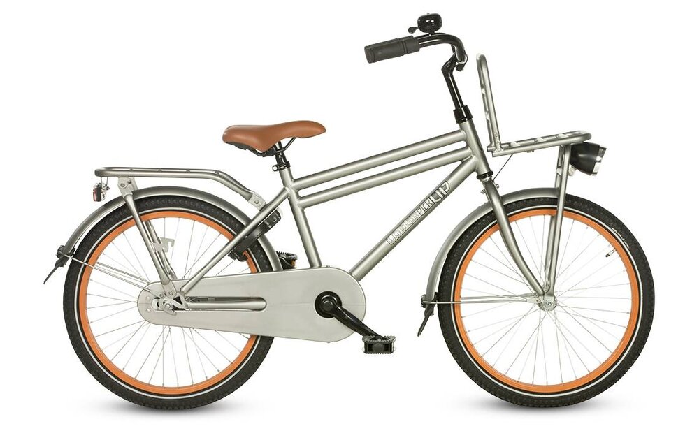Loekie Pick Up jongensfiets 20" Mat grijs 6+