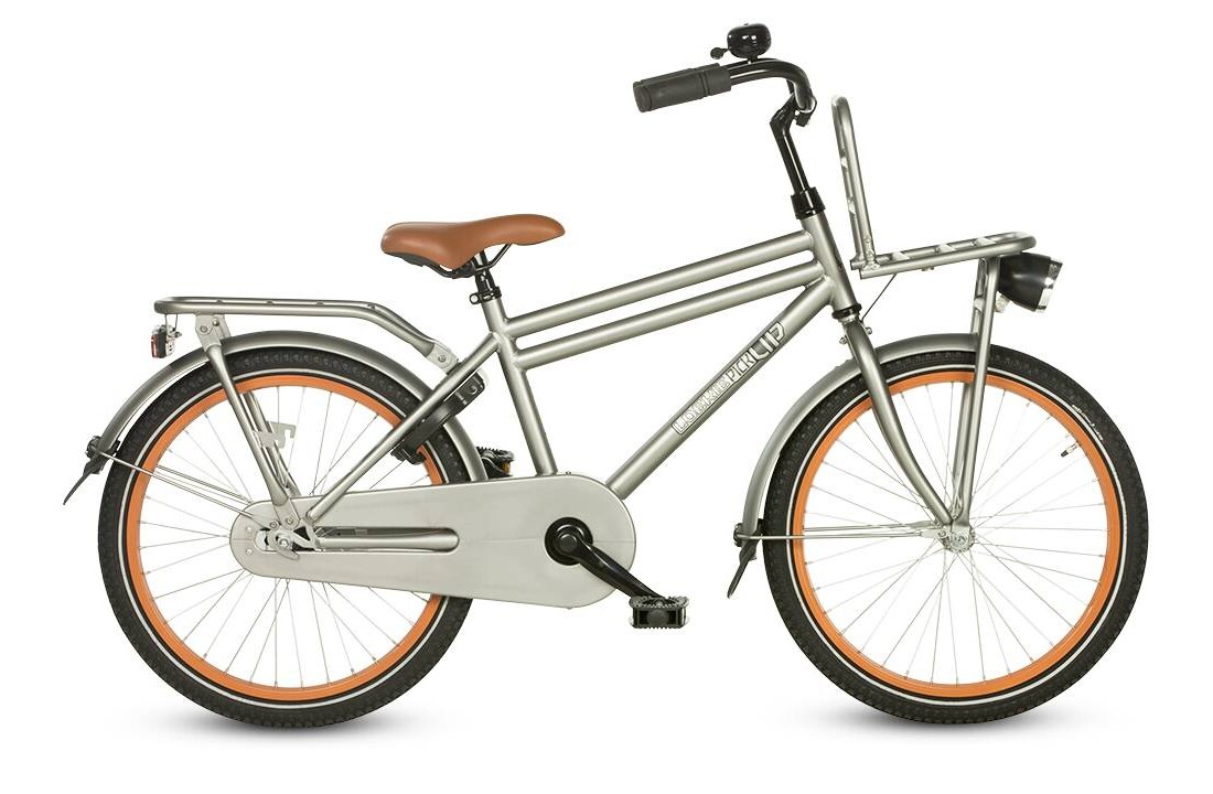 Loekie Pick Up jongensfiets 20" Mat grijs 6+
