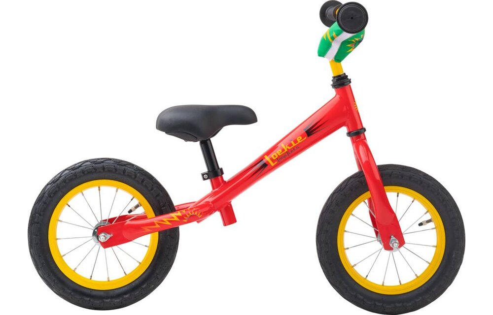 Loekie Loopfietsje kinderloopfiets 12" Red 2,5+