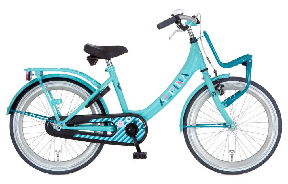 Alpina Clubb meisjesfiets met voordrager 20" Light Green 6+