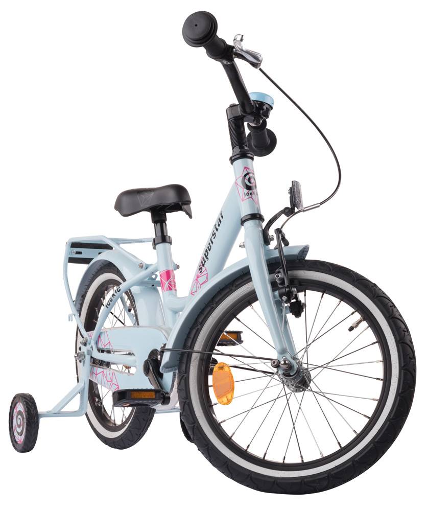 Loekie Superstar meisjesfiets 16" Lichtblauw 4+