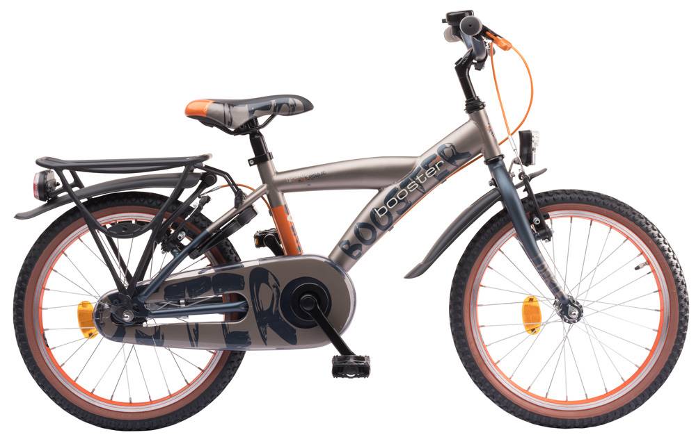 Loekie Booster 18" jongensfiets Khaki-Greyblue Matte 5+