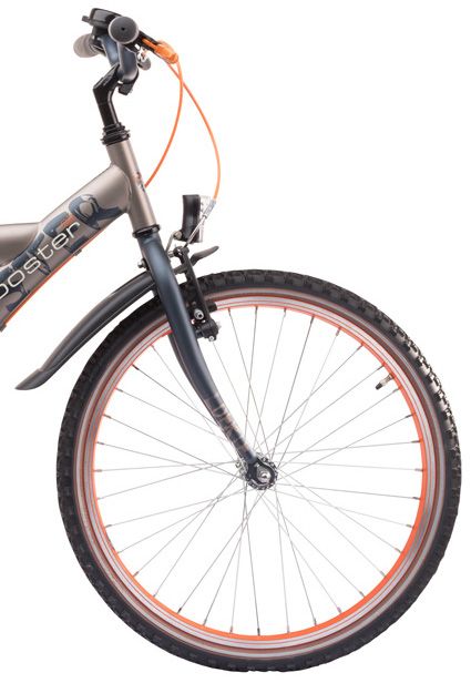 Loekie Booster 22" jongensfiets Khaki-Greyblue Matte 6+