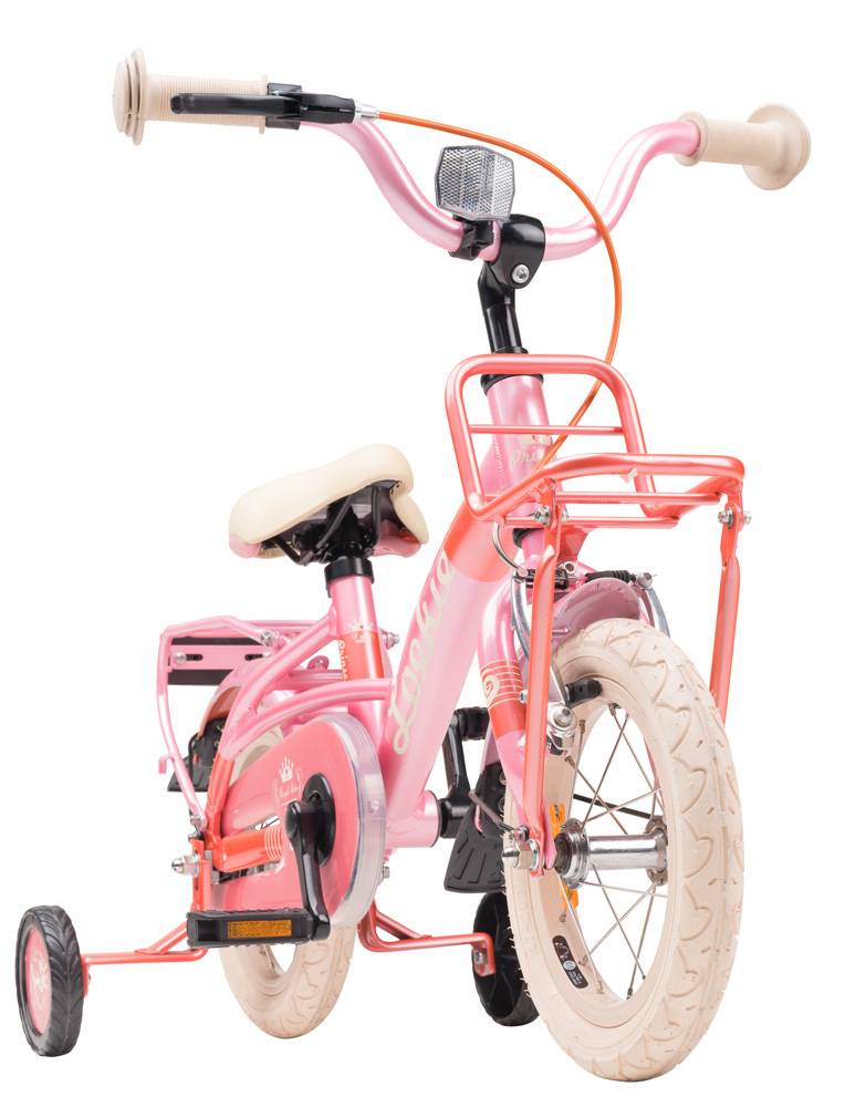 Loekie Prinses meisjesfiets 12" Pink Champagne 3+