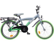 Loekie kinderfietsen Loekie Snake jongensfiets 18" Grey-Applegreen 5+ Loekie kinderfietsen Loekie Snake jongensfiets 18" Grey-Applegreen 5+