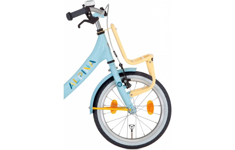 Alpina Clubb meisjesfiets met voordrager 16" Blue Glow 4+