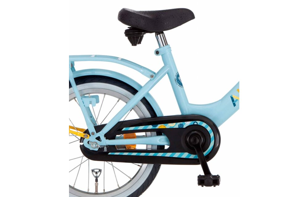 Alpina Clubb meisjesfiets met voordrager 16" Blue Glow 4+