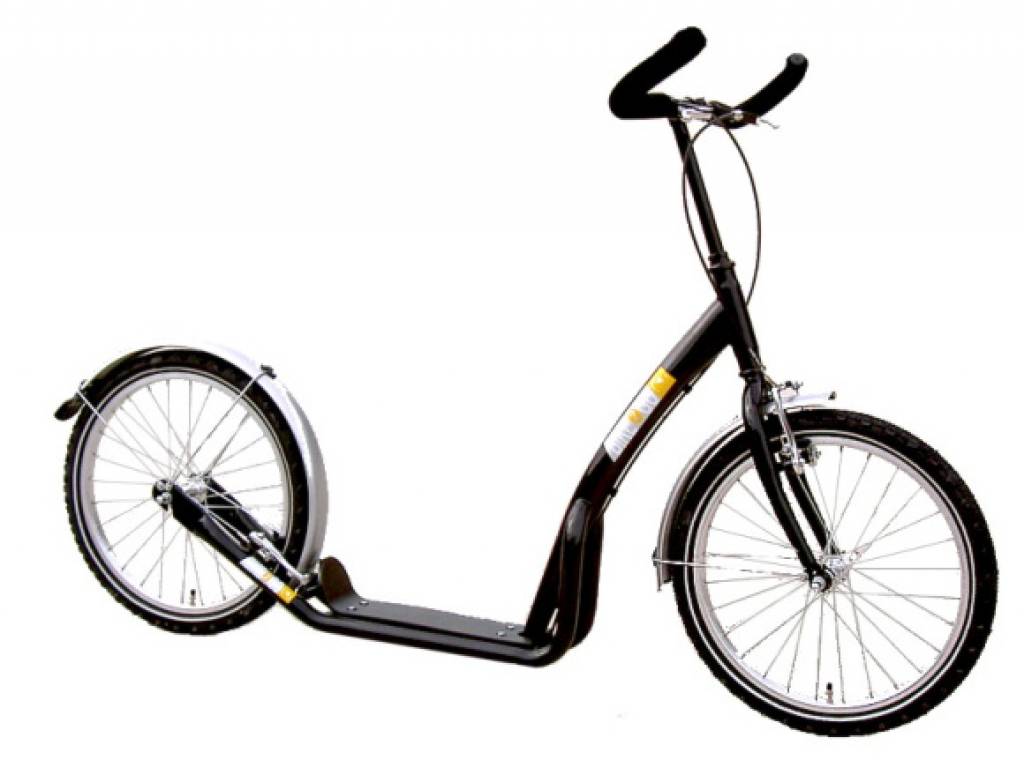Bike2go grote autoped zwart 10+