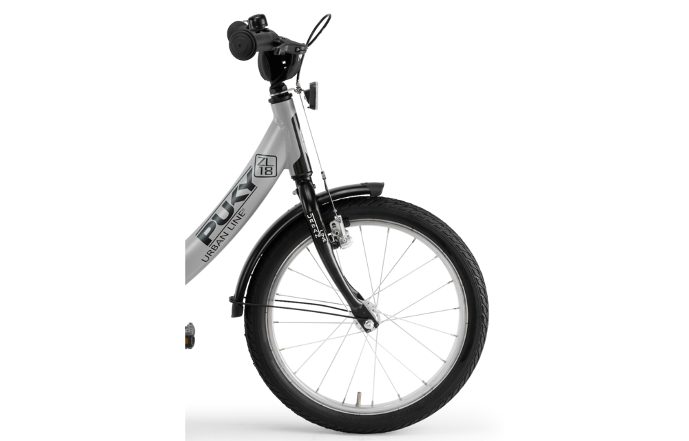 Puky 18" kinderfiets grijs 4+