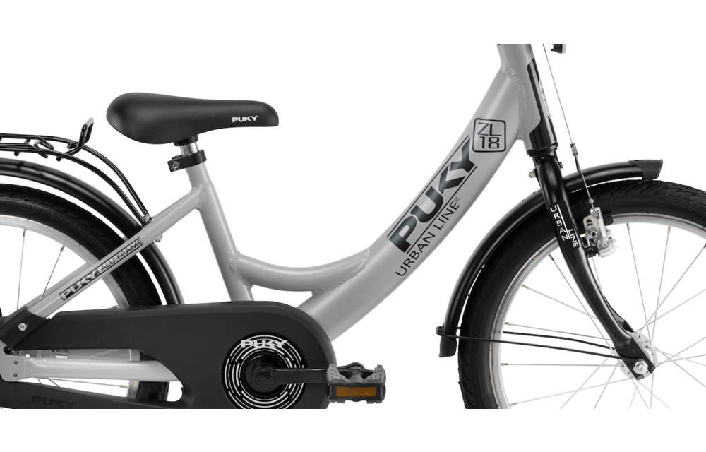 Puky 18" kinderfiets grijs 4+