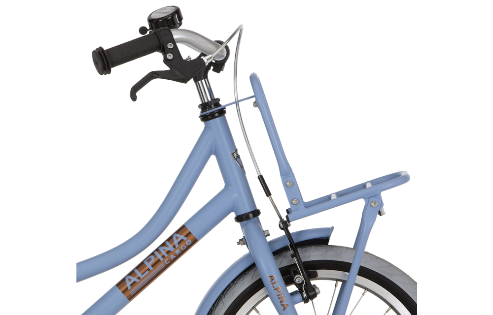 Alpina Cargo meisjesfiets met voordrager 18" Provence Blue Matt 5+