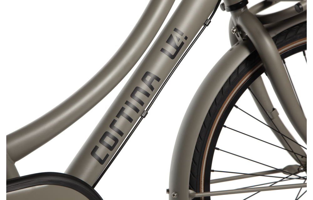 Cortina U4 Transport Mini meisjesfiets 24" 3-speed Quarz Grey Matt 8+