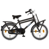 Alpina Cargo jongensfiets met voordrager 16" Space Black Matt 4+