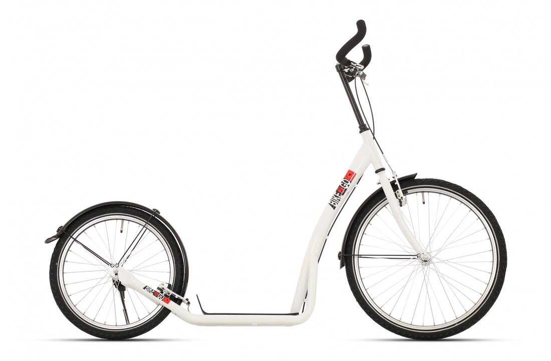 Bike2go grote autoped 20-24 inch wit 12+