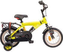 Loekie kinderfietsen Loekie Snake jongensfiets 12" Geel 3+ Loekie kinderfietsen Loekie Snake jongensfiets 12" Geel 3+