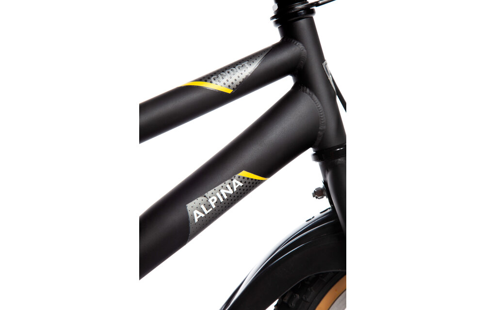 Alpina Comet jongensfiets 12" Pirate Black Matt 3+