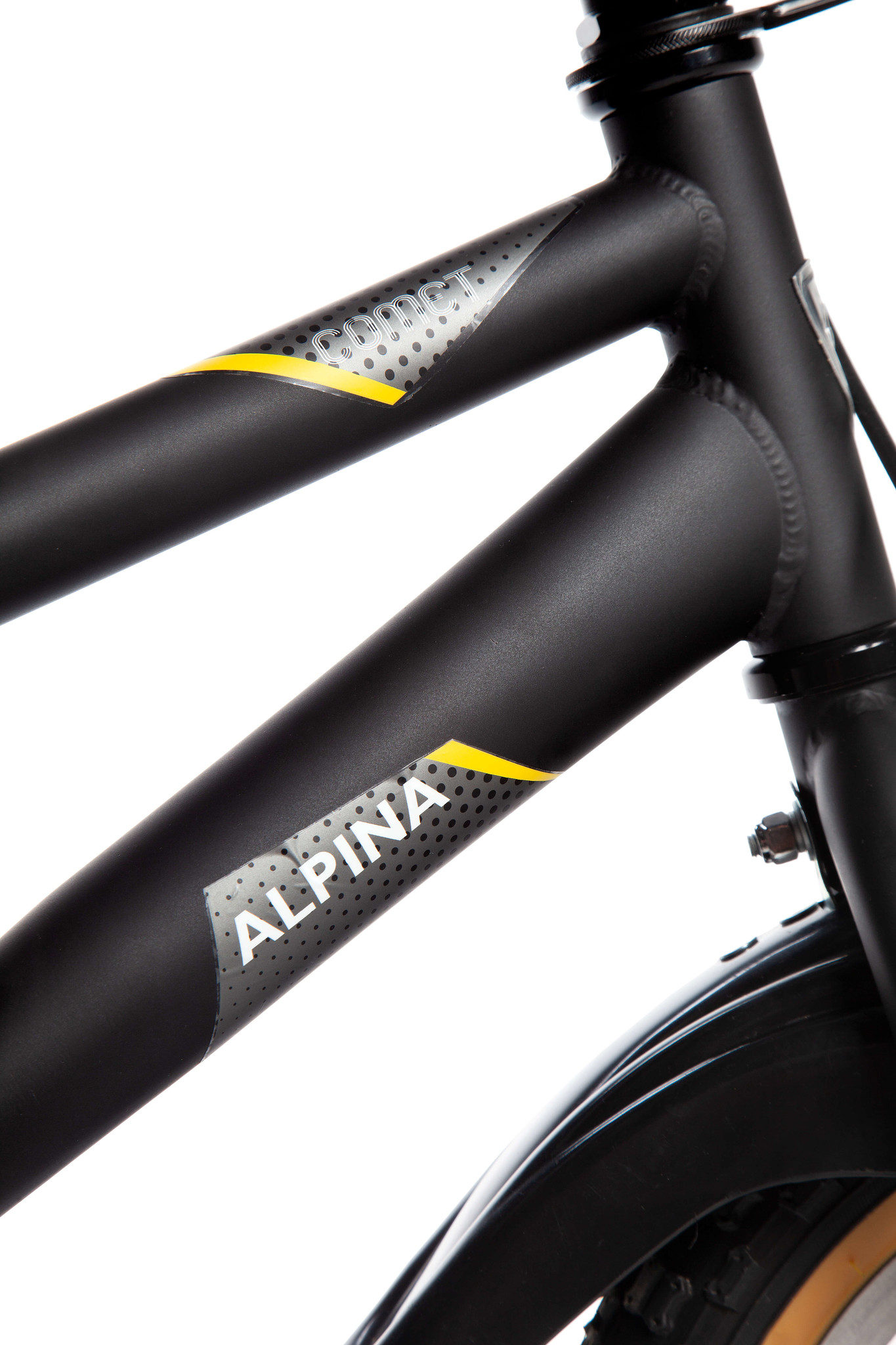 Alpina Comet jongensfiets 12" Pirate Black Matt 3+