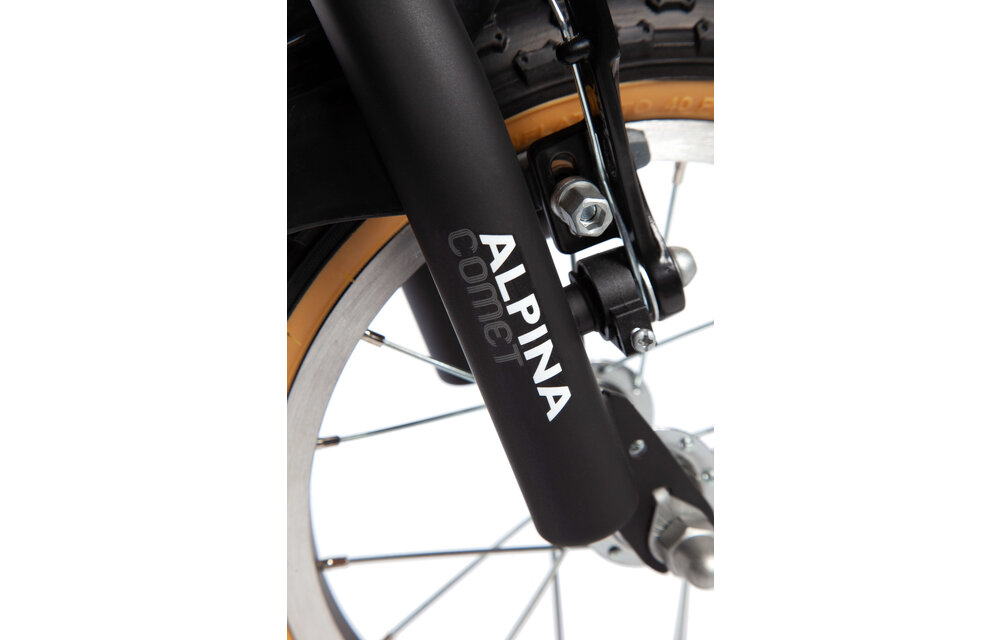 Alpina Comet jongensfiets 12" Pirate Black Matt 3+