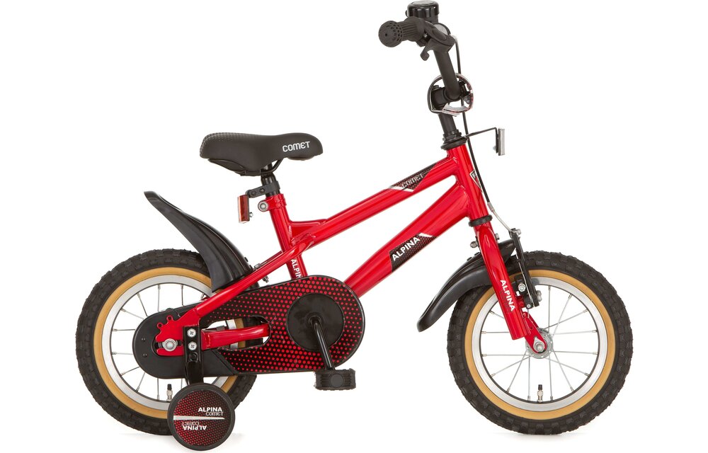 Alpina Comet jongensfiets 12" Flame Red 3+