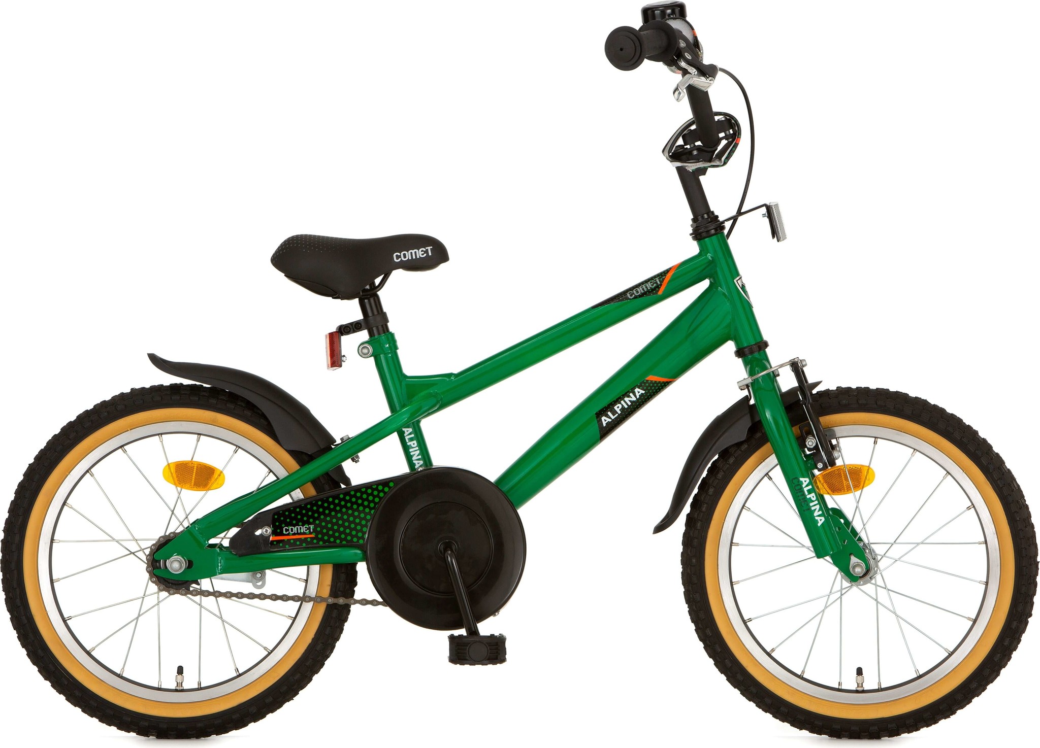 Alpina Comet jongensfiets 16" Amazon Green 4+