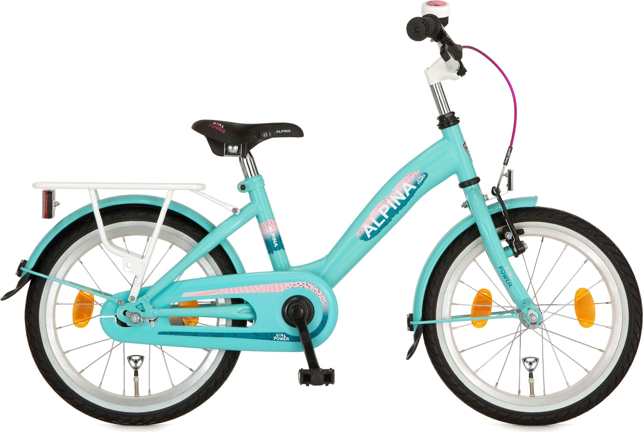 Alpina Girlpower 16" Meisjesfiets Mint Green 4+