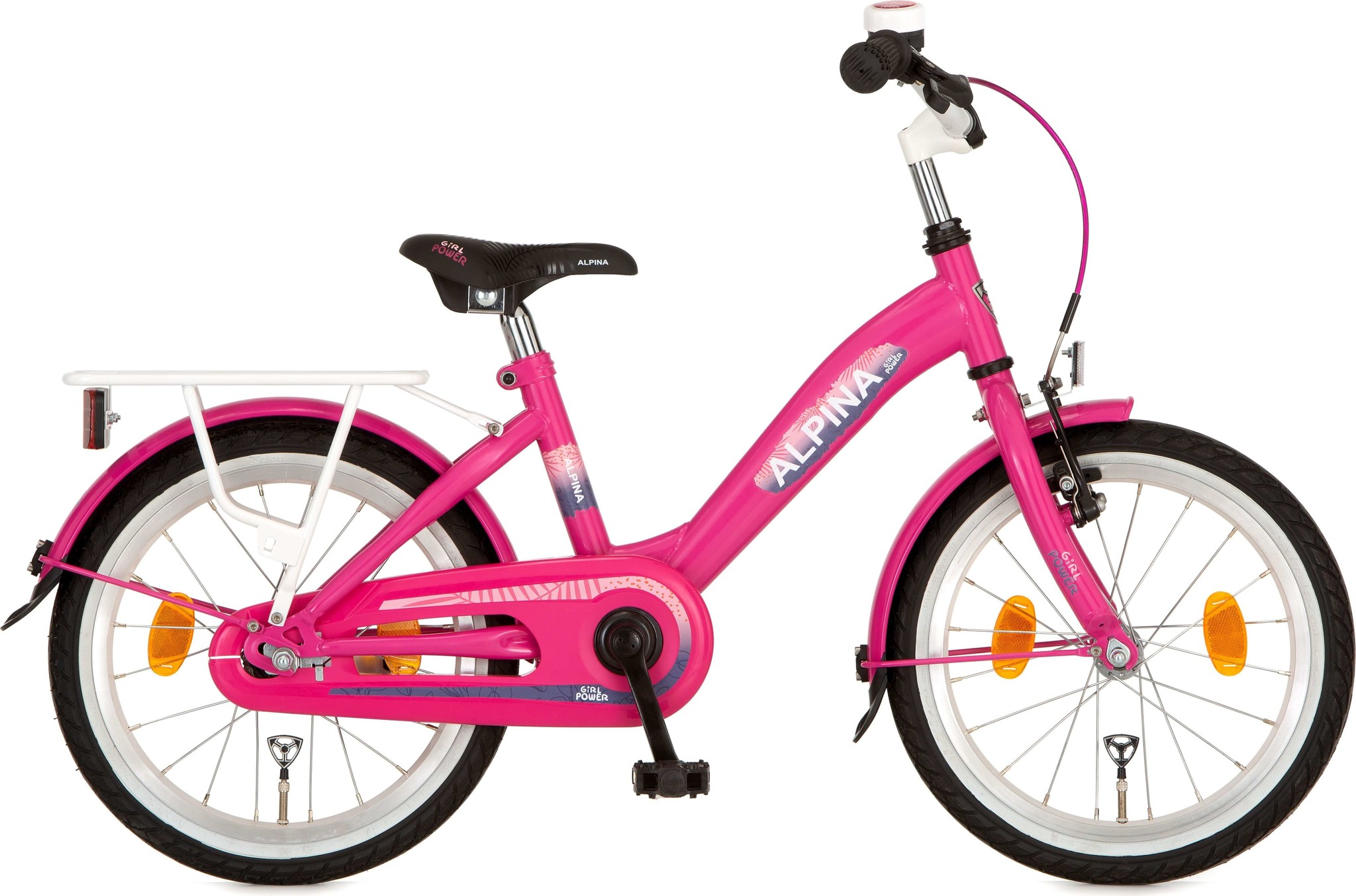 Alpina Girlpower 18" meisjesfiets Candy Pink 5+