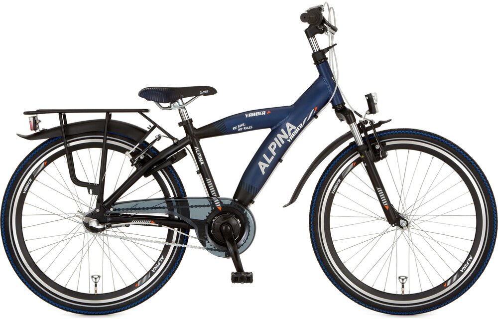 Alpina Yabber jongensfiets 26" 3-speed Sporty Blue - Jet Black 10+