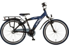 Alpina Yabber jongensfiets 26" 3-speed Jet Black - Sporty Blue 10+