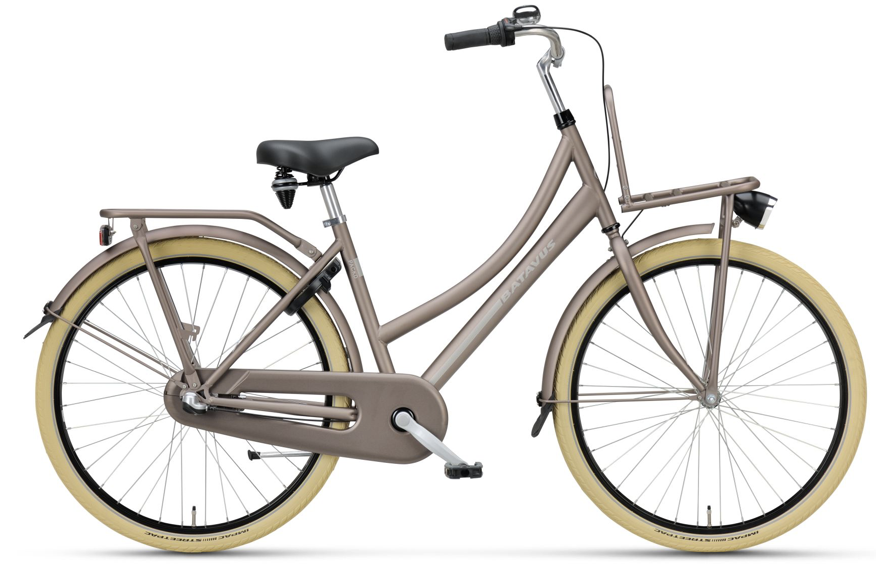 Batavus PACKD meisjesfiets 24" 3-speed Rood-Zilver 8+