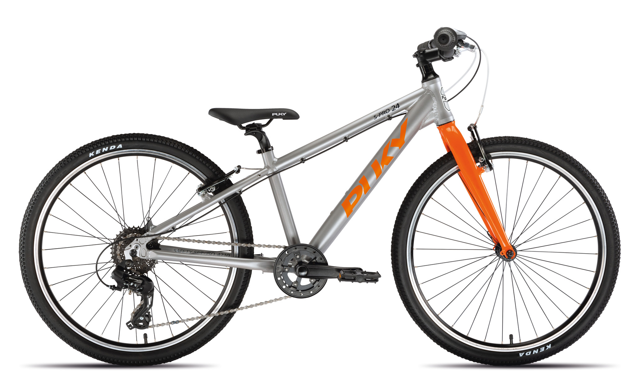 Puky S-PRO 24" 8-versnelling zilver-oranje 6+