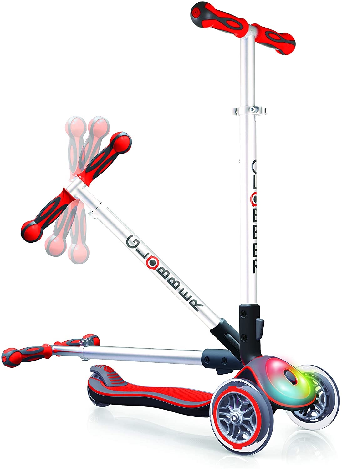 Globber Elite Flash kinderstep Red 3+