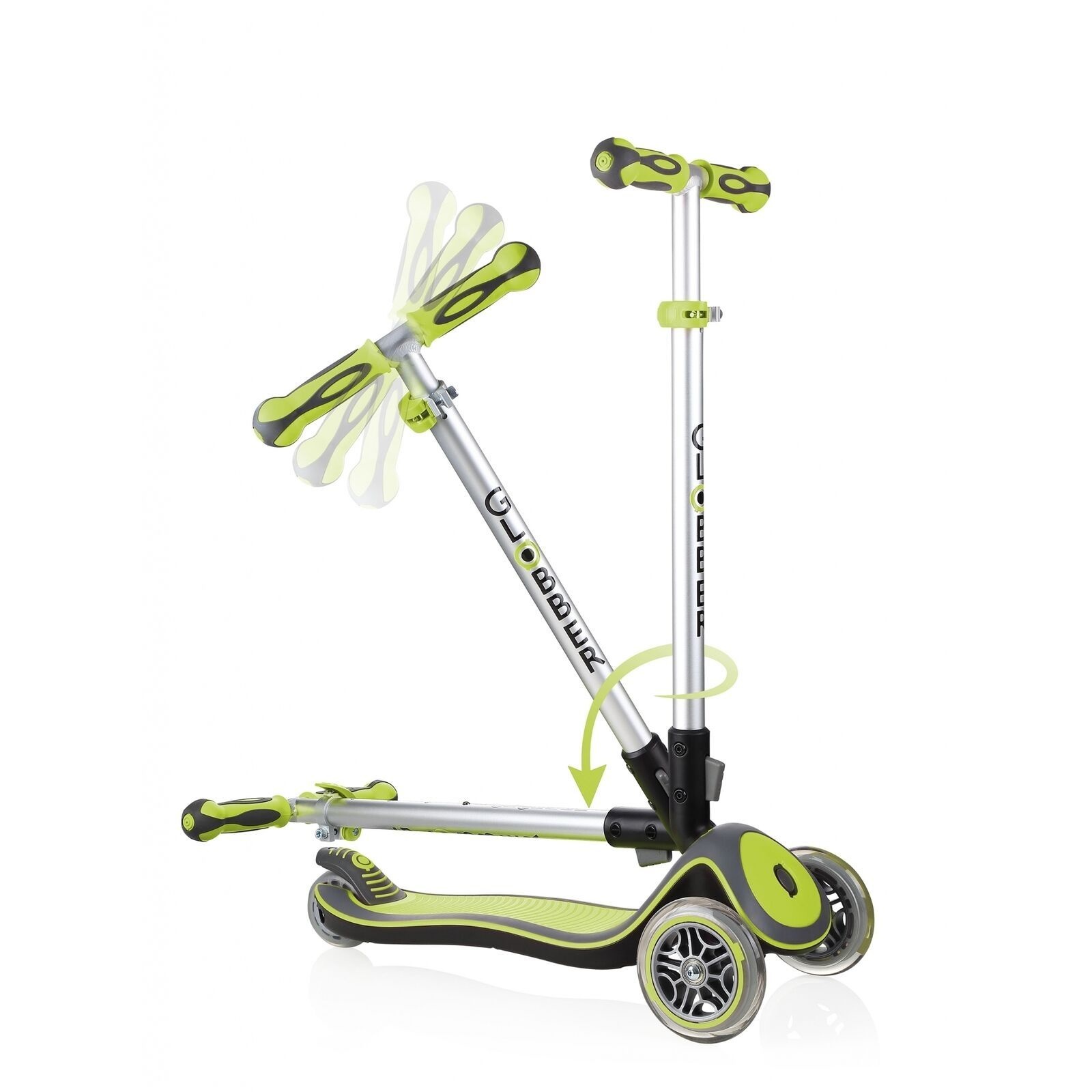 Globber Elite Solid kinderstep Lime 3+
