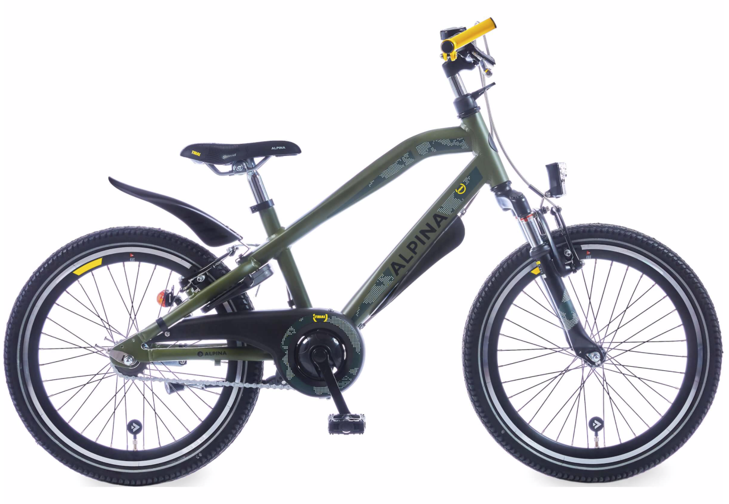 Alpina Trial jongensfiets 20" Survival Green Matt 6+