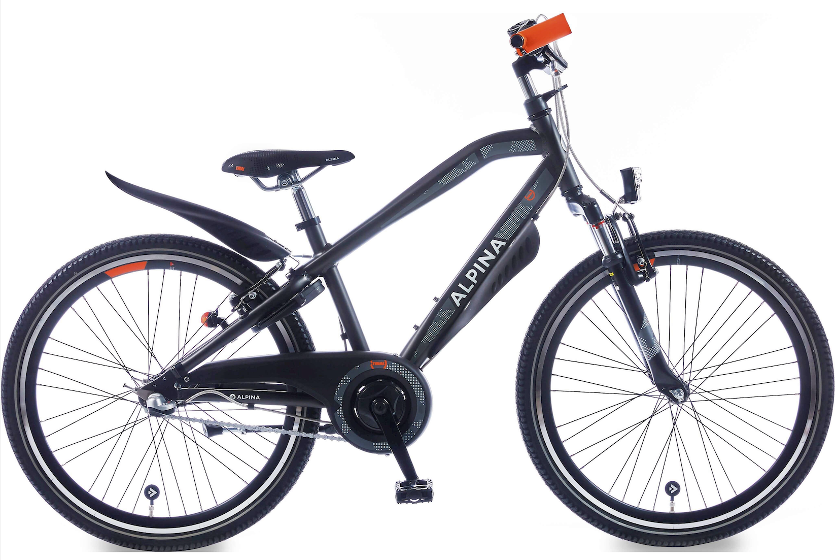 Alpina Trial jongensfiets 24" 3 versnellingen Space Black Matt 8+