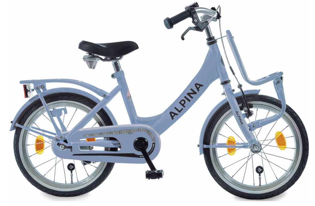 Alpina Clubb meisjesfiets met voordrager 18" Provence Blue Matt 5+