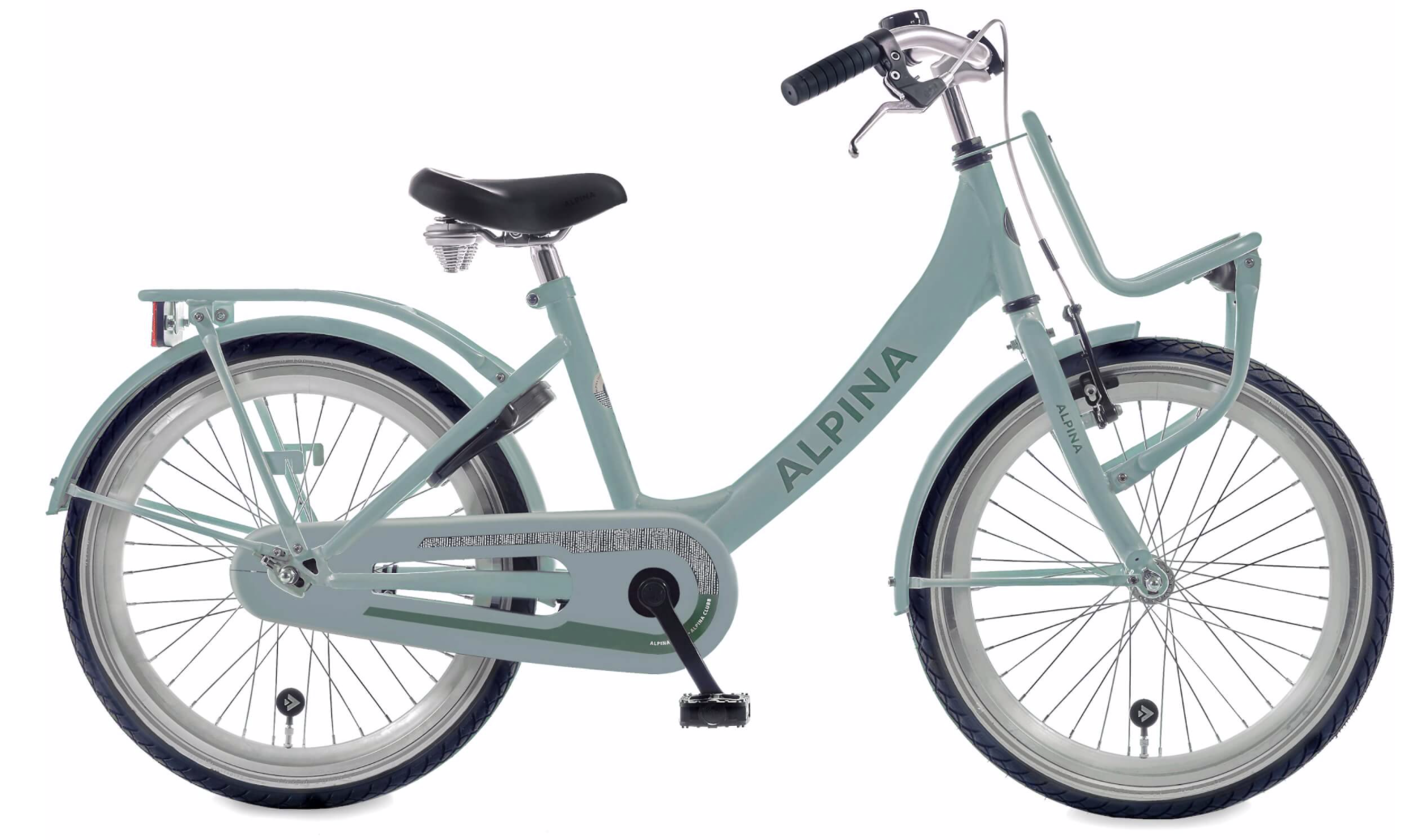 Alpina Clubb meisjesfiets met voordrager 20" Soft Mint Matt 6+